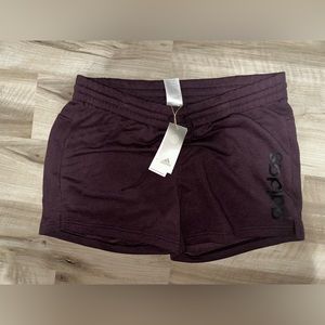 Burgundy Adidas Sweat Shorts